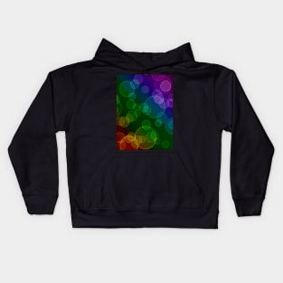 rainbow bokeh Kids Hoodie